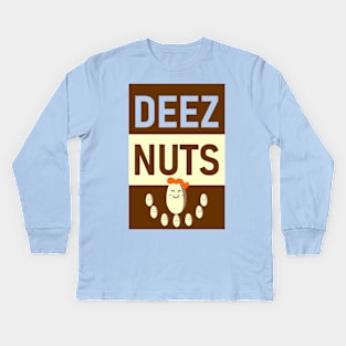 DEEZ NUTS SMILE UP Kids Long Sleeve T-Shirt